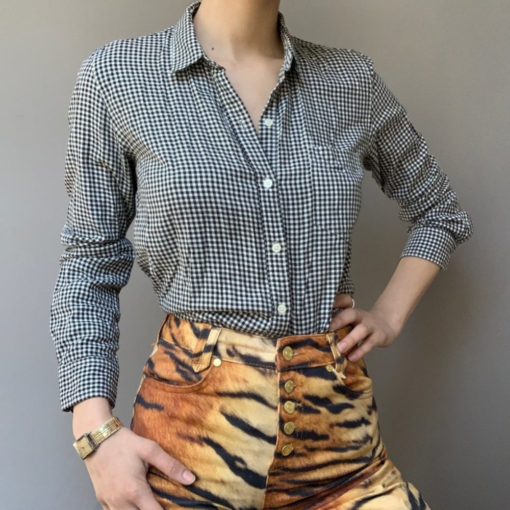 Simple Checkered Button Up - image 2